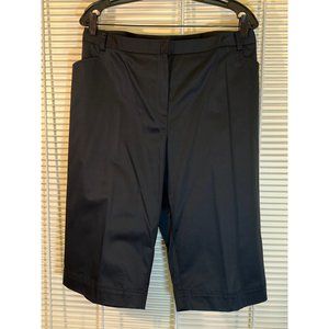 Lafayette 148 New York, Dark Navy Manhattan Bermuda Shorts, Size 20, NWT